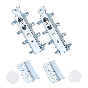 Support de suspension en métal pour armoire de cuisine, fixation dissimulée, finition zinc, capacité de charge 150 kg, LEIRY LY0397 - Product Image 6