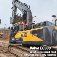 Excavatrice d'occasion Volvo EC380 38 tonnes, excellente machine de génie civil et minier, pompe Kawasaki d'origine, modèles 380bl 480 240 365