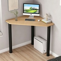 Bureau d'angle en L pour chambre à coucher, bureau d'angle incurvé, bureau d'ordinateur de table, bureau de bureau moderne connectable