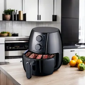 2.5L round Household Air Fryer Electric Plastic Material Power Source