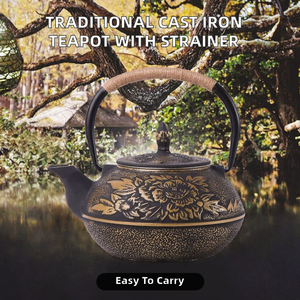 Tetera Japonesa Tetsubin de Hierro Fundido Portátil Pequeña con Filtro de Acero Inoxidable, Estilo Nuevo, Venta al por Mayor - Product Image 2