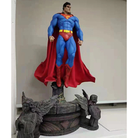Escultura Decorativa para Exteriores, Personajes de Dibujos Animados, Escultura de Fibra de Vidrio de Superman de Marvel