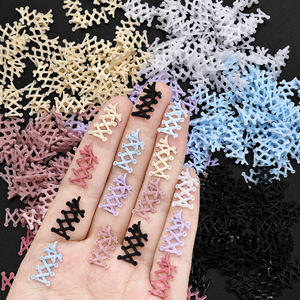 50 Pièces/Sachet Breloques d'Ongles Ruban Chausson de Ballet, Nœuds Croisés en Résine Souple pour <span class=keywords><strong>Manucure</strong></span> Française & Nail Art, Autocollants et Décalcomanies 3D pour Ongles - Product Image 3