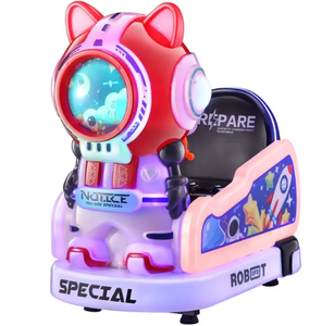 Máquina de juegos recreativos diseñada con monedas Space Cat 3D <span class=keywords><strong>Kiddie</strong></span> <span class=keywords><strong>Rocker</strong></span> para centros de entretenimiento familiar - Product Image 2