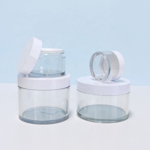 PETG Frosted Luxury Round Cosmetic Packaging <b>Plastic</b> <b>Jar</b> with Lid 5ml 15ml 30ml 50ml 100ml 250ml Sizes for Lotion and Body Cream - Product Image 2