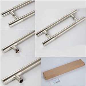 Maniglia per porta maniglia per doccia maniglia per porta a doppia faccia a forma di H vendita calda acciaio inossidabile 304 vetro scorrevole moderno accettabile - Product Image 6
