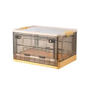 Citylife ev plastik dosya saklama kutusu es kutuları istiflenebilir giyim organizatör pp dayanıklı şeffaf saklama kutusu kapaklı kutu