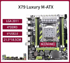 Yeni Yüksek Kaliteli X99 X79 Anakart Kiti LGA2011-3 Intel Xeon E3 E5 V2 V3 V4 Serisi SATA DDR3 DDR4 M.2 NVME USB3.0 Masaüstü 128GB - Product Image 6