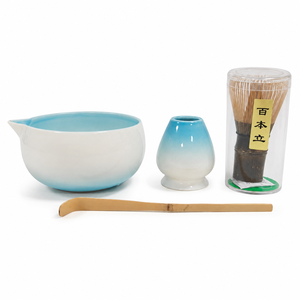 Ensemble de <span class=keywords><strong>matcha</strong></span> en céramique bleu dégradé de luxe, kit personnalisé, ensemble cadeau de <span class=keywords><strong>matcha</strong></span> pour les vendeurs en ligne - Product Image 5