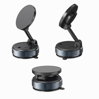 Nouveau support de téléphone universel puissant pour voiture avec ventouse 360 °   Support de téléphone portable magnétique rotatif pour tableau de bord de voiture