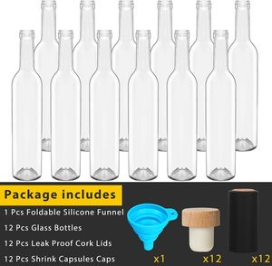 Bottiglie da 16 oz, 375ml, 500ml, 750ml per Birra Fatta in Casa, Succhi, Vino Bordeaux, Bevande, Vino <span class=keywords><strong>Frizzante</strong></span>, Kefir - Product Image 3