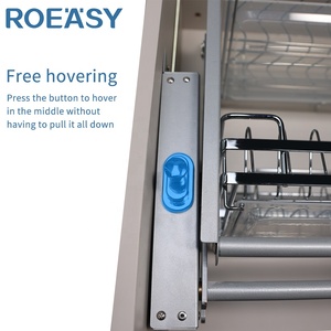 Roeasy tủ bếp hai lớp Tủ kéo ra Giỏ dây Tủ thiết kế nhà bếp hiện đại - Product Image 4