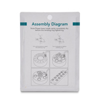 Kit de remplacement d'atomiseur de feuille de disque en céramique ultrasonique de brumisateur de 20mm pour la machine de fabrication de brouillard