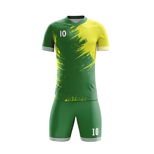 Custom Unisex Soccer Uniform Sublimation Printed Breathable Polyester Adult OEM ODM Custom Logo Quick Dry V-neck Short Sleeve - Product Image 1
