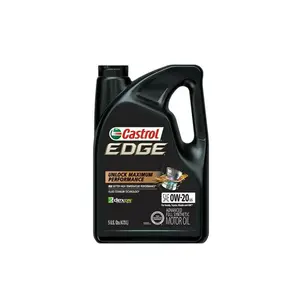 Huile moteur minérale synthétique authentique EDGE 0W20 pour voitures à moteur essence et diesel 5 pintes/4,73 L