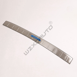 WZXD Outside Rear Bumper Foot <b>Plate</b> Trunk <b>Door</b> Sill Guard Bumper Foot <b>Plate</b> Stainless Steel Body Kit for 2020 - Product Image 5