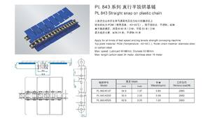 Hoge Kwaliteit <span class=keywords><strong>Pl</strong></span> 843 Rechte Klik Op Plastic Ketting Overbrengen Hoge Snelheid Een Grote Treksterkte - Product Image 2