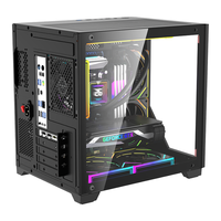 LOVINGCOOL 2025 New Design Micro-ATX Desktop PC Case Aluminum Tower Chassis Cute Tempered Glass Gaming Case Customized in Stock