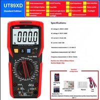 UNI T UT89XD Multimeter Digital Tampilan 4 Digit Presisi Tinggi Multi-Fungsi Pengukuran Tegangan Arus AC/DC 1000V AC/DC 20A