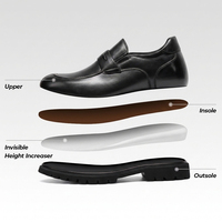 Nouvelle Arrivée Chaussures Homme Classiques Faites à la Main en Cuir de Qualité Supérieure Mocassins Rehaussants pour Homme 8cm Mocassins de Mariage Rehaussants