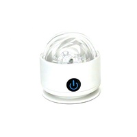 Proyector de ondas de agua recargable, luz nocturna, lámpara LED multicolor RGB para dormitorio, decoración para fiestas en casa, regalo de vacaciones