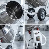 Mini-chargeuse-pelleteuse CE EPA avec design d'excavatrice compacte sur roues pour la construction résidentielle
