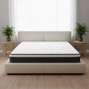 Matelas hybride <span class=keywords><strong>de</strong></span> luxe bicolore à profil latéral, soutien ergonomique, ressorts ensachés, <span class=keywords><strong>160x200</strong></span>, taille Queen, Marché SEA - Product Image 3