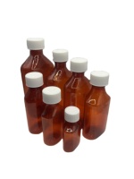 Vente en gros de flacons en PET de 8 oz pour sirop contre la toux, médicament liquide sur ordonnance, avec bouchon résistant aux enfants