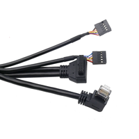 Câble de panneau avant pour châssis d'ordinateur PC, double ports USB 3.0 + USB 2.0, connexion audio/micro/haut-parleur, câble de carte mère, stock disponible, garantie 12 mois