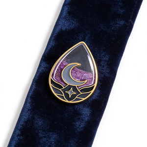 Nouvelles épingles à revers à paillettes liquides tendance, vente en gros, sable scintillant, décoration de vêtements, épingles, badge, épingles en émail métallique personnalisées, sable mouvant - Product Image 5