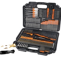 Kit combiné bois, métal, maçonnerie, ciment et tournevis, jeu de forets, kit d'accessoires de perçage et de vissage