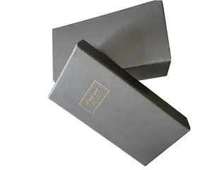 Folha de ouro hot stamping logotipo Branco biodegradável caixa de presente de papel kraft caixas de presente feito Sob Encomenda com ráfia decoração