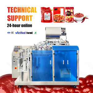 Automatic Filling Machine for 80ml-500ml <b>Stand</b>-up Pouches. Fills Sauce, Chili, Curry, Paste. For Viscous Liquids Pack Equipment - Product Image 1