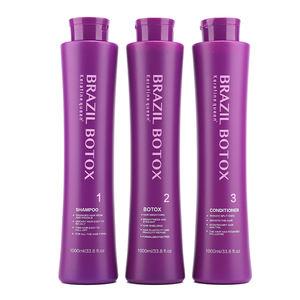 Set Perawatan Rambut Shampoo Bebas Formaldehida Keratin Smoothing Straightening Perawatan Rambut Keratin untuk Memperbaiki Rambut Mengembang - Product Image 1