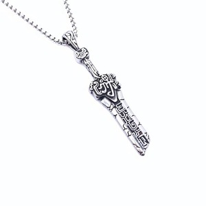 Yunnique – pendentif épée en acier inoxydable pour hommes, collier de style Punk, design rétro de lame cassée, 216066 - Product Image 1
