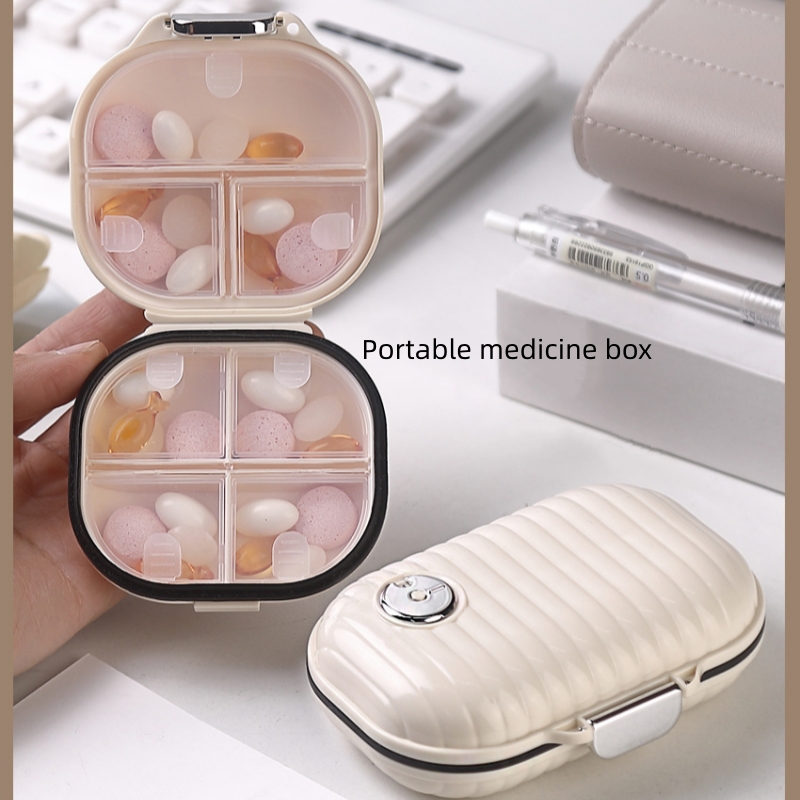 Mini Portable Medicine Box for Organizing Outdoor Travel Seal Storage Cases Pretty Plastic Cute Pill Organizer Box