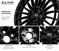 Nuevas Llantas de Aleación Personalizadas ZL para Mercedes-Benz Clase S W223 19-22, 20 Pulgadas, Forjadas en Aluminio Monobloque, Diseño de Malla, ET 35mm