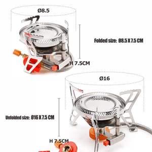 Réchaud à <span class=keywords><strong>gaz</strong></span> de <span class=keywords><strong>camping</strong></span> pliable HOMFUL, type séparé, anti-vent, anti-explosion, pour l'extérieur - Product Image 5