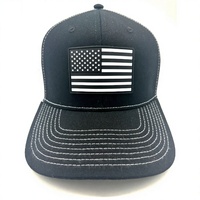Gorra de Béisbol de 6 Paneles Estilo Camionero, Diseño Americano con Bandera, Hip-Hop, Bordado Personalizado, Cierre a Presión, Nuevo Estilo, Superventas