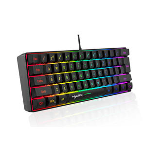 คีย์บอร์ดเกมมิ่งแบบกลไก Azerty RGB Backlit ขนาดเล็ก 61 ปุ่ม 60% สำหรับคอมพิวเตอร์ - Product Image 5