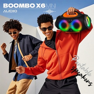 Altavoz Portátil para Exteriores BOMBOX X6 Mini con Luces RGB, Subwoofer de Alta Potencia, Ranura para Tarjeta, Resistente al Agua 5.3 - Product Image 3