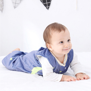 MICHLEY Bébé En Gros Bleu Foncé Sans Manches Anti Coup de Pied Sac de Couchage - Product Image 6