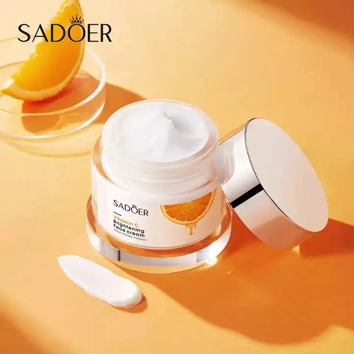 OEM SADOER private label Vitamin C organic skin care whitening moisturizing natural beauty face cream