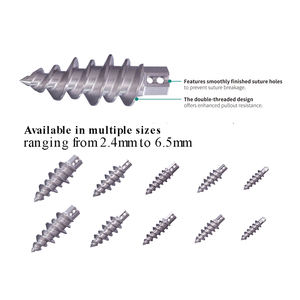 Anclaje de sutura sin nudos de fábrica Anclaje de sutura de titanio Tornillo con aguja Artroscopia Sistema de reconstrucción de reparación de hombro - Product Image 6