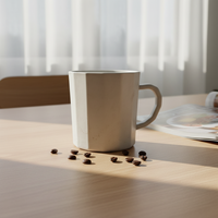 Mug réutilisable en composite de coquilles de café écologique de 500 ml, tasse de voyage biodégradable et durable, compatible micro-ondes pour café