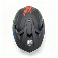 Nouveau casque de motocross pour adultes, imprimé Crazy Clown, certification DOT, coque en ABS, doublure intérieure en polystyrène expansé, moto tout-terrain