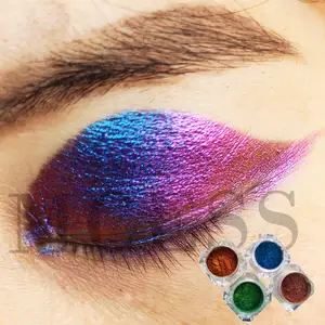 Sampel gratis Mcess makeup bunglon berubah warna murah bubuk pigmen kosmetik multichrome untuk eyeshadow