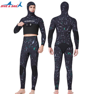 <span class=keywords><strong>Muta</strong></span> da Sub Personalizzata in Neoprene Limestone da <span class=keywords><strong>5</strong></span> <span class=keywords><strong>mm</strong></span> da Uomo con Cappuccio per Immersioni Subacquee - Product Image 4