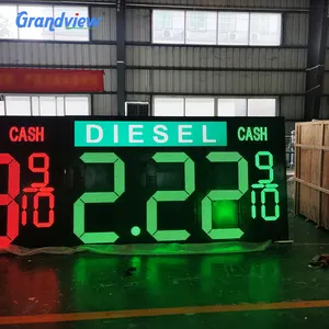 户外燃油/油/气/加油站图腾显示led燃气价格收费显示