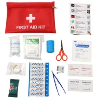 Trousse de premiers soins d'urgence 14 en 1, kit de survie, fournitures médicales complètes pour le camping, la randonnée, les voyages, la voiture, la maison, le bureau, les situations d'urgence